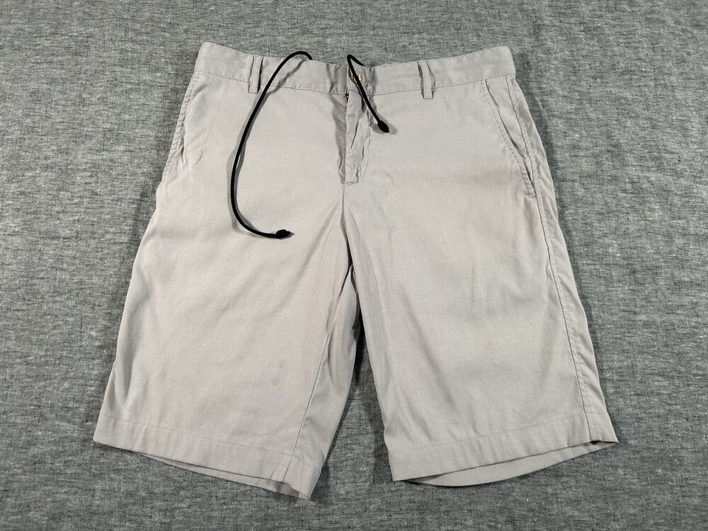 Outlier New Way Ten-Fives Shorts Mens 32 Light Gray F Cloth 10.5" Travel Stretch